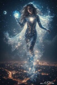Univers parallèle et rêves L'eyra, l'étoile Edeva, combattant les anges noirs dans un univers parallèle"