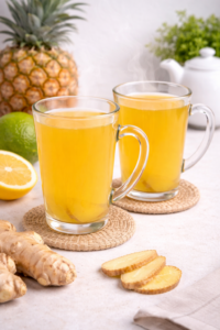 thé ananas et gingembre