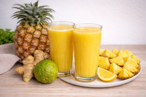 thé ananas et gingembre