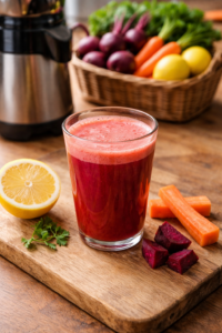 Jus détox Carotte betterave et citron