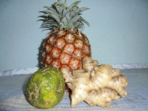 Ananas, gingembre et citron