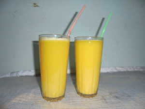 Jus d'ananas, gingembre et citron