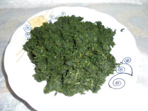 Ndolè préalablement lavé et essoré