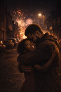 Amour de jeunesse Premier baiser romantique entre L’eyra et Henri, nuit du Nouvel An, scène de réconciliation.