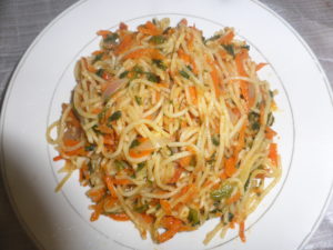 recette de spaghettis sautés