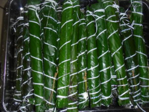 Préparation bâtons de manioc