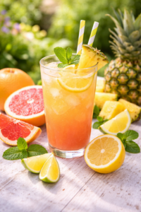 cocktail pamplemousse-ananas-citron