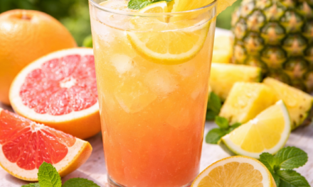 Cocktail Pamplemousse-Ananas-Citron