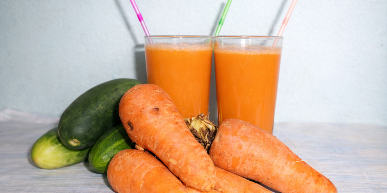 Jus de concombre carotte et gingembre