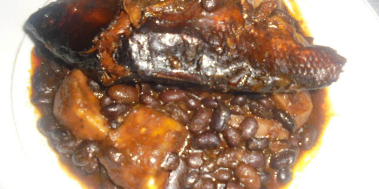 Recette de Macabo Malaxé aux Haricots Noirs