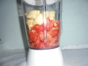 Smoothie à la pastèque, banane