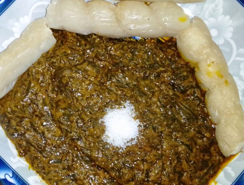 Recette de l&rsquo;Oko&rsquo;k sucré (Okok Eton) aux noix de palme