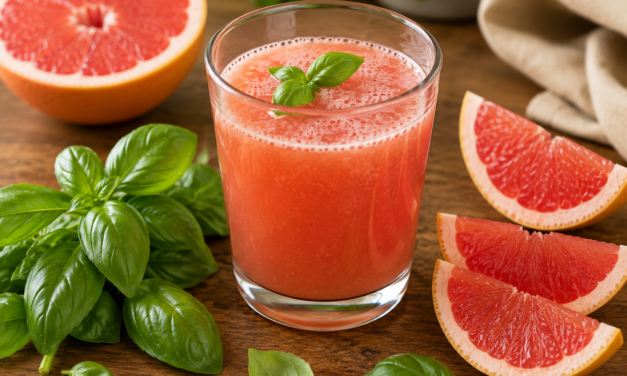 Recette Jus Pamplemousse Basilic Détox Sain