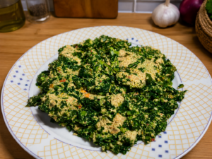 Feuilles d'aubergine pour la recette pèn djapche