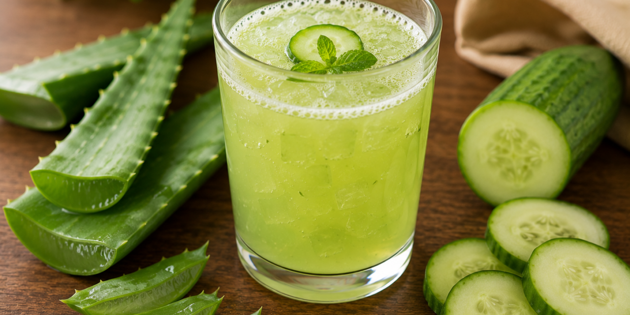 Recette Jus Aloe Vera Concombre Hydratation