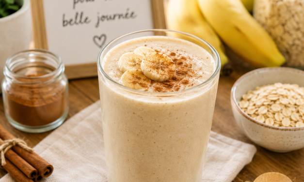 Smoothie Banane Avoine Énergie Sain