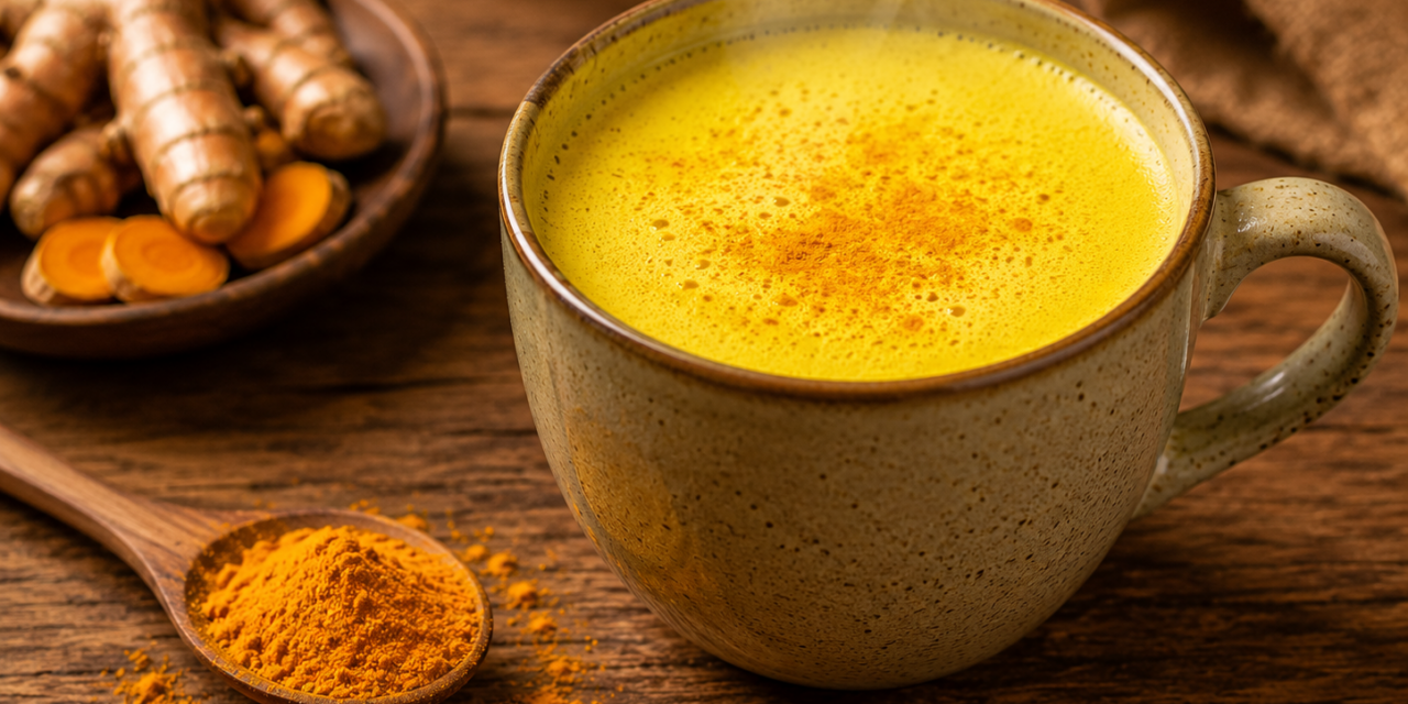 Recette Lait Chaud au Curcuma Bienfaits Sain
